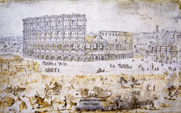 LIEVIN CRUYL, Veduta del Colosseo, ca 1670